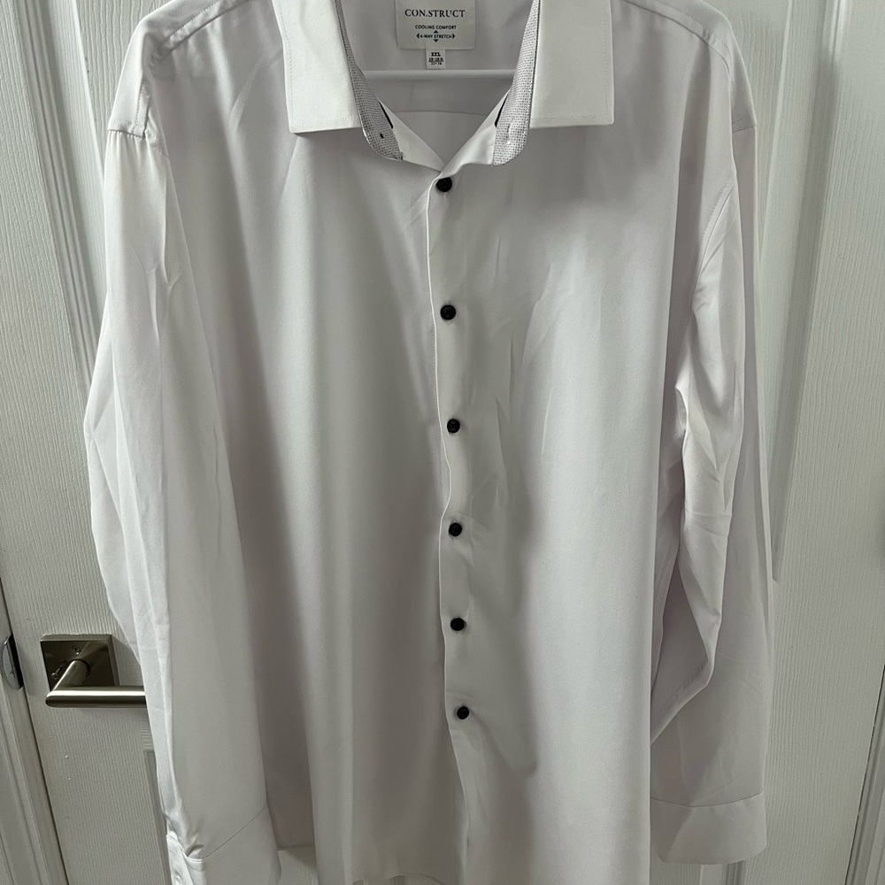 Con.struct white slim fit shirt